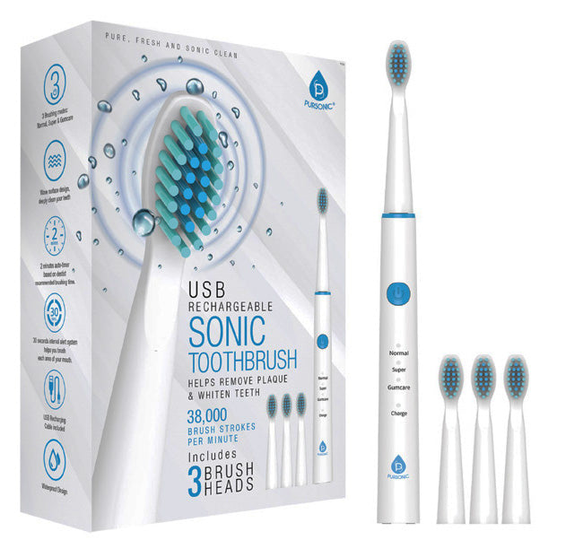 USB Rechargeable Sonic Toothbrush.