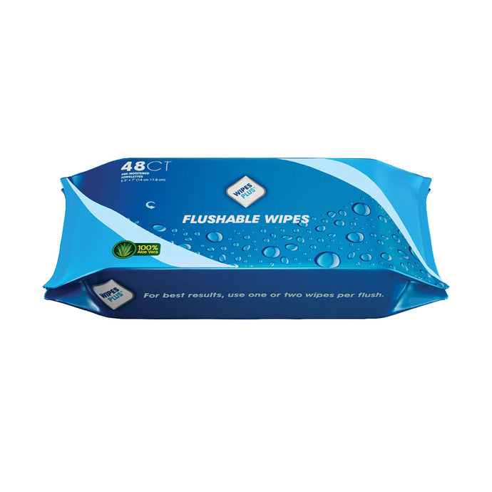 WipesPlus® Flushable Wipes 48ct Pack From $2.04